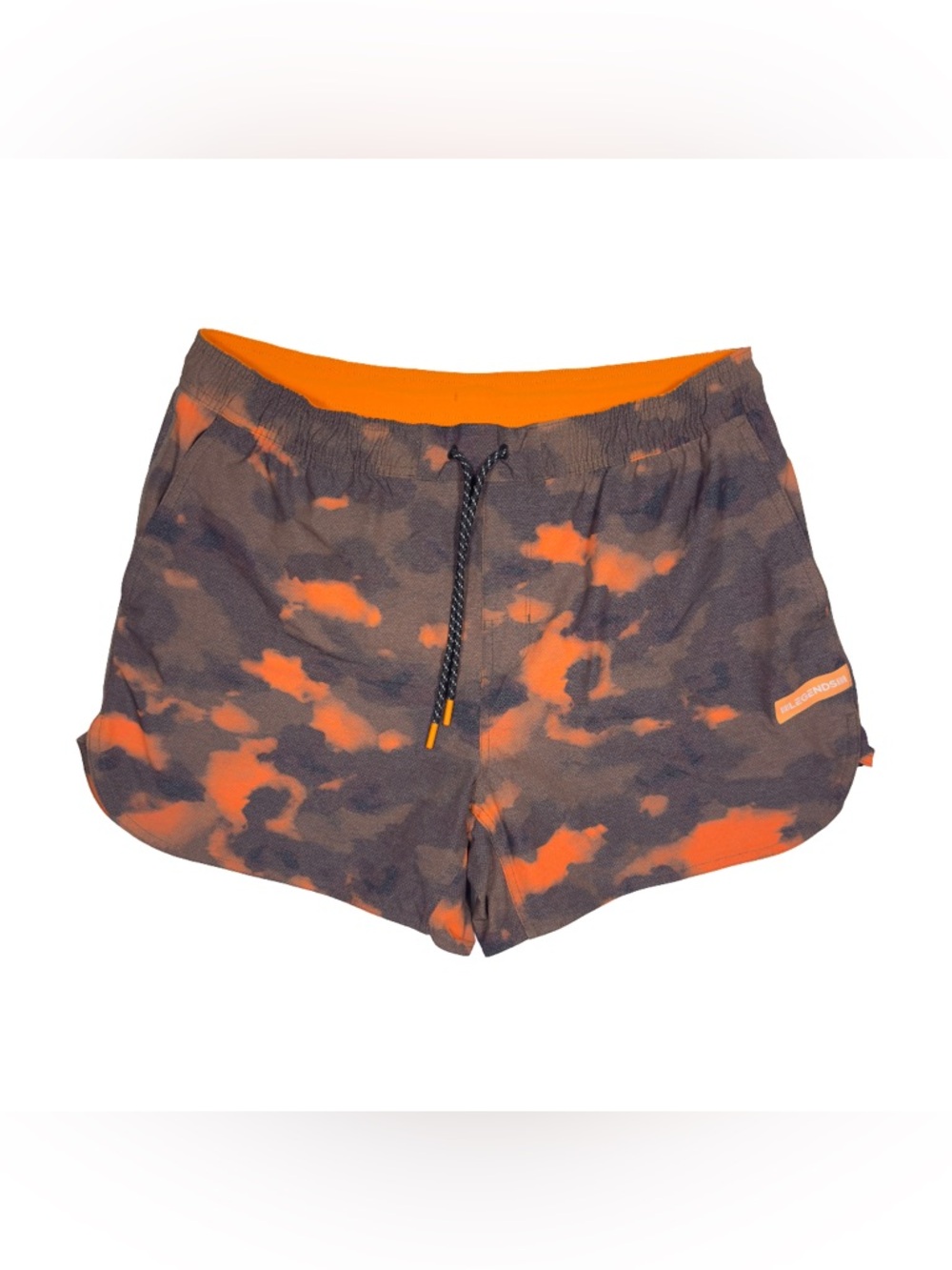 Legends Luka Men’s XL Athletic Shorts Camo Orange Running Gym Training
